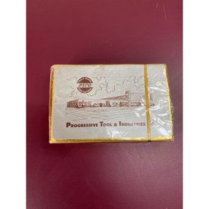 Vintage Deck of Souvenir Playing Cards Plastic Coated Progressive Tool & Industr